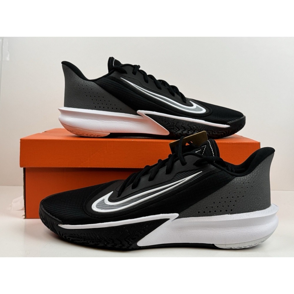 Nike Precision VII Sneakers Men's Size 11 Black/White/Iron Grey FN4322-005